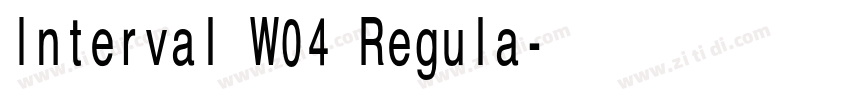 Interval W04 Regula字体转换 Interval W04 Regula字体转换